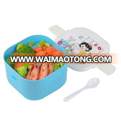 B10-0933 Plastic 3 Compartments Kids Lunchbox Container For Kids