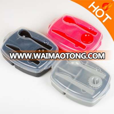 B10-0880 BPA Free Custom Logo Plastic Kids And Adults Bento LunchBox