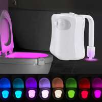 Smart PIR Motion Sensor Toilet Seat Night Light 8 Colors Waterproof Backlight For Toilet Bowl LED Luminaria Lamp WC Toilet Light